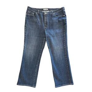 Chicos Platinum Denim Quartz WS Blue Jeans Bootcut Stretch Chico’s Size 3 Short